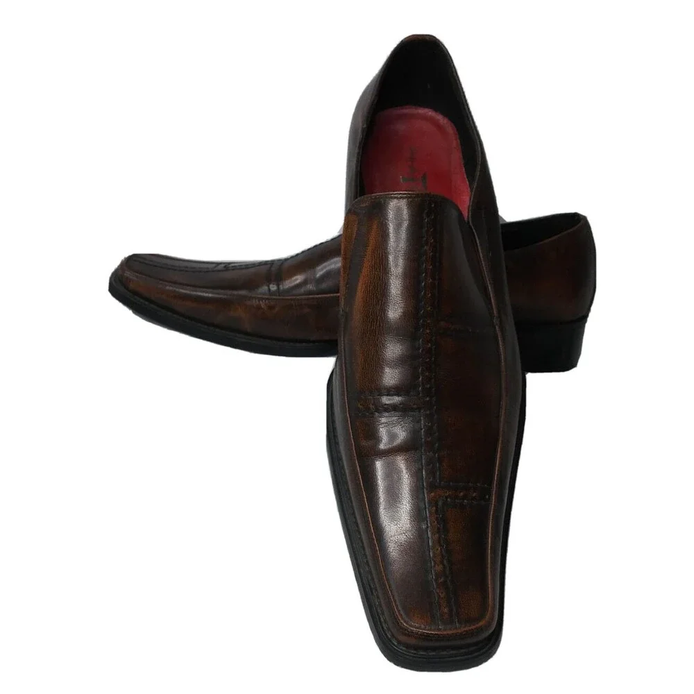 Plateau bronze leather